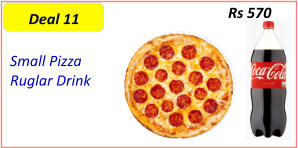 Small Pizza   Ruglar Drink   Rs 570 Deal 11