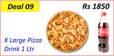 X Large Pizza   Drink 1 Ltr  Rs 1850 Deal 09