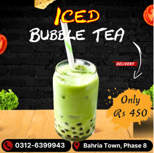 Only Rs 450 Iced  Bubble TeA