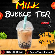 Only Rs 550 Milk  Bubble TeA
